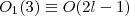 $ O_{1}(3)\equiv O(2l-1)$