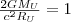 $$\tfrac{{2GM_U }} {{c^2 R_U }} = 1$$