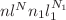 $ nl^{N}n_{1}l_{1}^{N_{1}}$