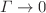 $ \Gamma \rightarrow 0$