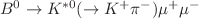 $ B^{0}\rightarrow K^{*0}(\rightarrow K^{+}\pi^{-})\mu^{+}\mu^{-}$