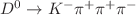 $ D^{0}\rightarrow K^{-}\pi^{+} \pi^{+}\pi^{-}$