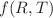 $ f(R,T)$