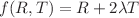 $ f(R,T)=R+2\lambda T$