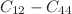 $ C_{12}-C_{44}$