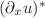 $(\partial_{x}u)^{\ast}$