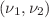 $(\nu_{1}, \nu_{2})$
