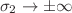 $\sigma_{2} \rightarrow \pm \infty$