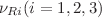 $\nu_{Ri} (i=1,2,3)$