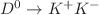 $D^{0}\rightarrow K^{+}K^{-}$