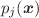 $p_{j}(\vec{x})$