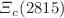 $$\varXi {_c(2815)}$$