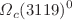 $$\varOmega {_c}(3119)^0$$