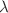 $$\lambda $$