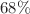 $$68\%$$