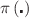 $$\pi \left( \centerdot \right) $$