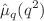 $$\hat{\mu }_q(q^2)$$