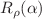 $$R_\rho (\alpha )$$