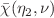 $${\bar{\chi }}(\eta _{2},\nu )$$
