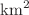 $$\text {km}^2$$