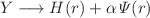 $$Y\longrightarrow H(r)+\alpha \,{\varPsi }(r)$$