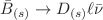 $${{{\bar{B}}}_{(s)}} \rightarrow {D_{(s)}}\ell {{\bar{\nu }}} $$
