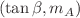$$ (\tan \beta , m_{A}) $$