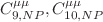 $${C}_{9,NP}^{\mu \mu },{C}_{10,NP}^{\mu \mu }$$