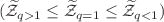 $$({\widetilde{\mathcal{Z}}}_{q>1}\le {\widetilde{\mathcal{Z}}}_{q=1}\le {\widetilde{\mathcal{Z}}}_{q<1})$$