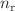 $$n_{\textrm{r}}$$