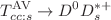 $$T_{cc:s}^{\textrm{AV}} \rightarrow D^{0}D_{s}^{*+}$$