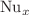 $${\text{Nu}}_{x}$$
