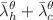 $${\bar{\lambda }}^{\theta }_{h}+{\bar{\lambda }}^{\theta }_{c}$$