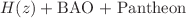$$H(z)+ {\text{BAO + Pantheon}} $$