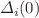 $$\Delta _i(0)$$