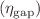 $$\left( {\eta_{{{\text{gap}}}} } \right)$$