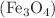 $$({\text{Fe}}_{3} {\text{O}}_{4} )$$