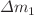$$\Delta m_1$$