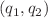 $$({q}_{1},{q}_{2})$$