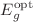 $${E}_{g}^{{\text{opt}}}$$