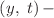 $$\left( {y,\;t} \right) -$$