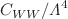 $$C_{WW}/{\Lambda ^4}$$