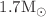 $$1.7 \textrm{M}_{\odot }$$