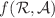 $$f({\mathcal {R}}, {\mathcal {A}})$$