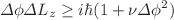 $$\begin{aligned} \Delta \phi \Delta L_z \ge i\hbar (1 +\nu \Delta \phi ^2) \end{aligned}$$