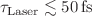 $$\tau _{\text {Laser}} \lesssim {50}\,{\rm fs}$$