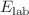 $$E_{\text{lab}}$$