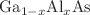 $$\textrm{Ga}_{1-x}\textrm{Al}_x\textrm{As}$$