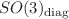 $$SO(3)_{\text {diag}}$$