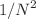 $$1/N^2$$